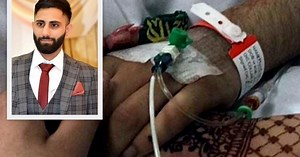 Heartbreaking picture shows sister holding dying brother's hand following horror crash