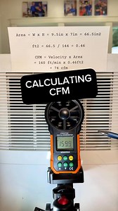 How to calculate HVAC CFM with an anemometer. #hvaclife #hvac | Tony Mormino