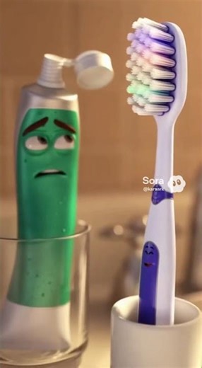 Toothpase and fruits daily talks morning #shorts #short #sora2