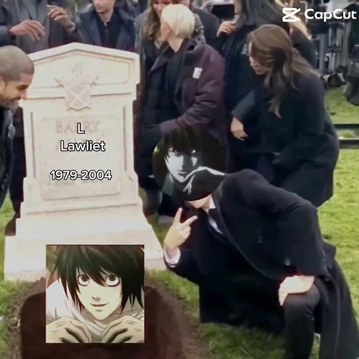 Light during L’s funeral #deathnote