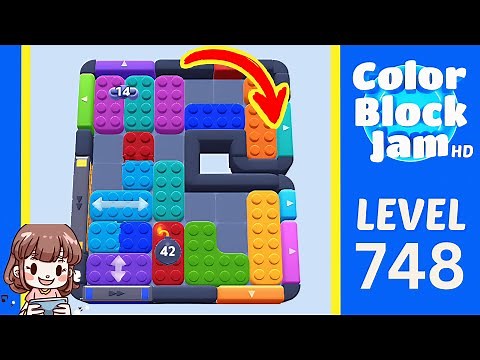 Color Block Jam Level 748 Solution Walkthrough