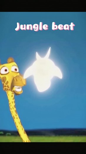 Animated Rhino and Giraffe Encounter in Jungle Beat