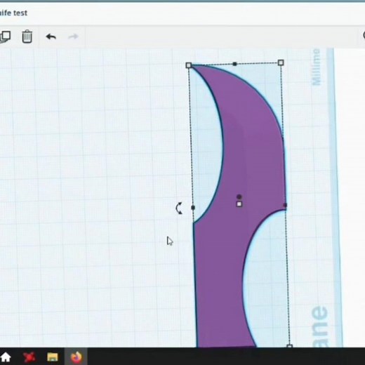 3d-modeling a quick prop knife design in Tinkercad #3dmodeling #art #tinkercad