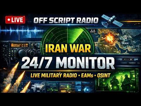 🔴 LIVE: Iran War Monitor | Real-Time Intel, Military Comms, EAM Activity, Live Cams & Breaking News
