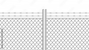 Realistic prison door closing and opening animation on a transparent background. Jail Cell Iron Gate Opening and Closing Animation. jail scenes, prison documentary edits, law and justice projects, Stock Video