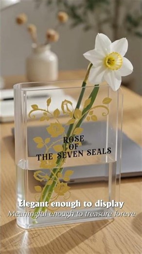 Rose of the Seven Seals Custom Book Vase - ABV-80307 - FKS