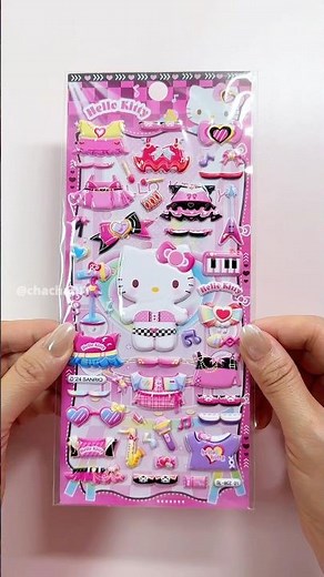 Hello Kitty Dress-Up Bubble Stickers#DIY #art #Handmade #paperdiy