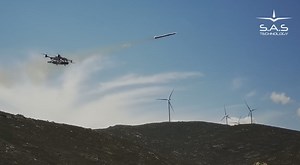 SARISA SRS-1X became the world's first quadcopter to launch a Hydra 70 missile