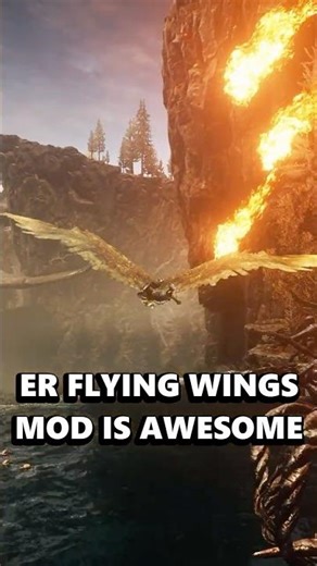 NEW ELDEN RING FLYING WINGS MOD is AWESOME... #eldenring #fromsoftware #eldenringmods #gaming #games