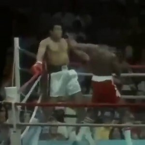 "Float like a butterfly, sting like a bee. His hands can’t hit, what his eyes can’t see.” Muhammad Ali doing 🐐things. (via ESPNRingside/Instagram) | SportsCenter