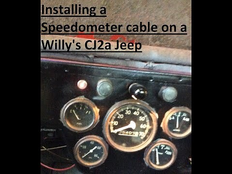 Installing a speedometer cable for a CJ-2a Willy's Jeep (flat fender) or any classic car