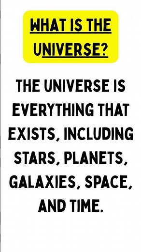 Everything That Exists in One Definition #universe #science