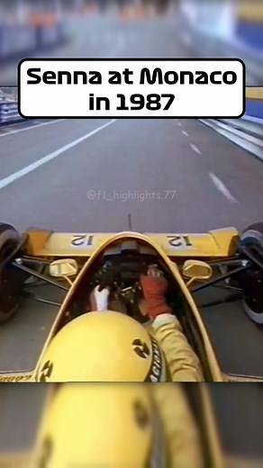 Senna at Monaco 1987 in the Lotus 99T #f1 #formula1 #senna #monaco #lotus