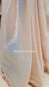 12K views · 117 reactions | ✨ Sheetal has chosen this beautiful saree! Made in elegant tissue fabric with a stunning border, it creates the perfect partywear look.  If you also wish to own such gorgeous sarees, follow the “मनभरी साडी” page on Facebook and connect with Kranti Pandit for her exclusive collection.  7775806909 – Kranti Pandit | मनभरी साडी | Facebook