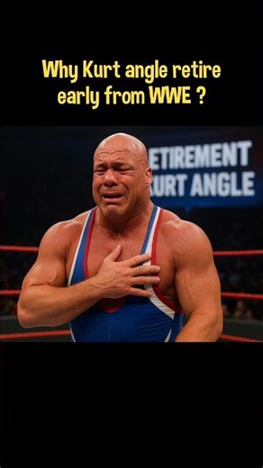 Why did the kurt angle retire early from WWE ? #wwe #wrestling #shorts