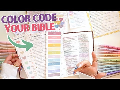my bible color coding system