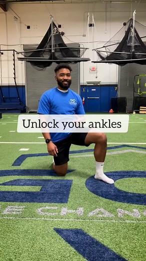 Combat stretch is a good way to improve ankle mobility. There are two ways to do it pushing the toes down for 5 sec and relaxing or pulling them up for 5 sec and relaxing. try both and see what works best for you! ##exercise #ankles #rehab #squats