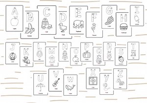 Alphabet Flash Cards: ABC Printable (PDF) - Etsy