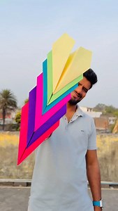 Colourful Paper Plane Challenge #shorts | Ktr lakhan yt