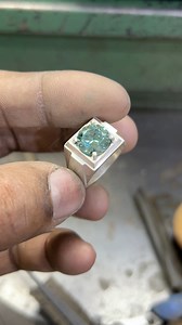 See how to make a silver ring Stone name Moissanite | Madushan Jewellery
