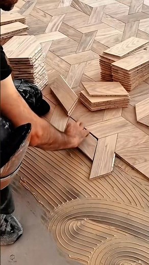 Wood Flooring Installation Work Tool with Geometric Pattern #worktool