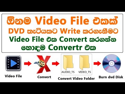 Burn any video file to DVD | The best DVD converter is convertxtodvd 4 | Sinhala