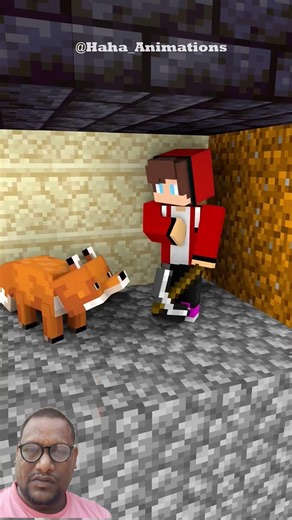 Can JJ and the Fox Escape the Tunnel? #minecraft #minecraftanimation #shorts