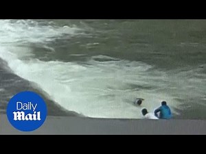 Quick-thinking saves drowning girl from river