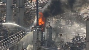 Fire burns at ExxonMobil refinery in Baytown