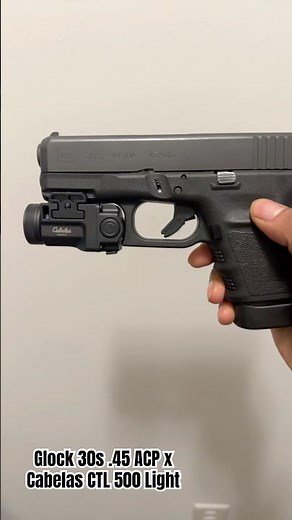 Glock 30S .45 ACP with Cabela’s CTL 500 Lumen Light! #glock #shorts #veteran