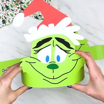 8.8K views · 166 reactions |  Grinch Headband Craft ✂️ Get the template on the blog | Simple Everyday Mom | Facebook