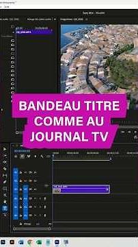 Créer un BANDEAU TITRE style JOURNAL TV sur PREMIERE PRO (Tuto Rapide)