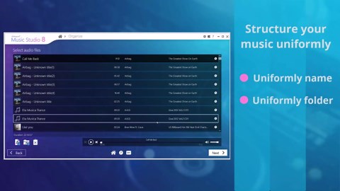 Ashampoo Audio Recorder and Editor - professional sound studio for recording, editing and playing all common audio files: WAV, AIFF, FLAC, MP2, MP3, OGG