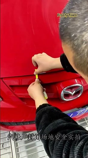 Scratch Repair with Color Match Tool. #youtubeshorts