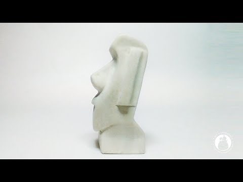 Carved Wood Moai Statue beginner carving projects