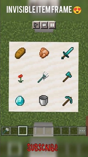 invisible item frame #shorts #minecraft