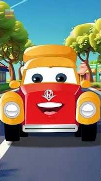 Wheels on the Car Go Round and Round trending shorts ytshorts vehicles trendingshorts cartoon