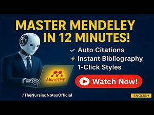 Mendeley Made Easy | Mendeley reference Manager | how to use Mendeley | Tutorial | Citation |