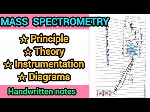 Mass Spectrometry - Principle ,Theory , Instrumentation , Diagrams | Spectroscopy 2(MSc 4 Sem)