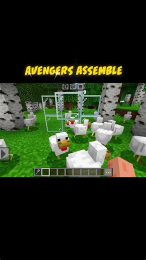 Minecraft avengers assemble #minecraft #shorts #viral #ytshorts #trending #gaming