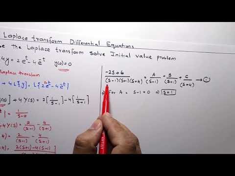 Solve an Initial Value Problem by Using the Laplace Transform Method | Differential equation method.