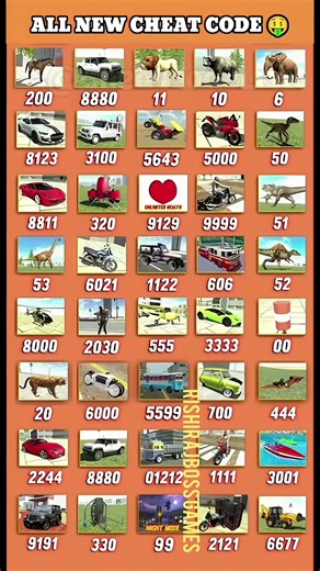All New Cheat Codes 2026 🔥 | Indian Bike Driving 3D All Codes | Cars, Bikes, Animals & More 😱
