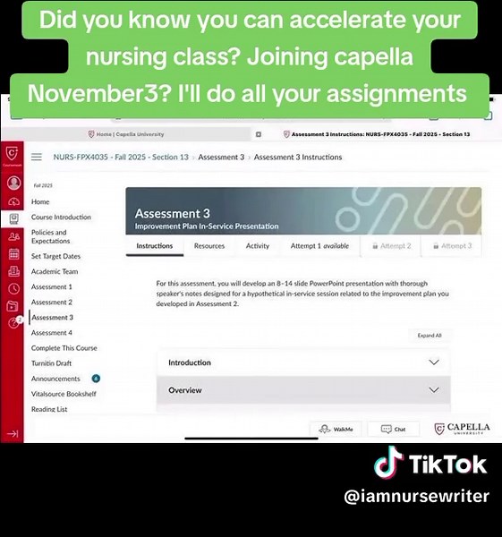 Struggle no more wondering how to balance studies, work and family. I'll do all your assignments at affordable price and good grades are guaranteed. #nursingstudentsoftiktok #capellauniversity #capellaflexpath #rntobsn #foryoupageofficiall