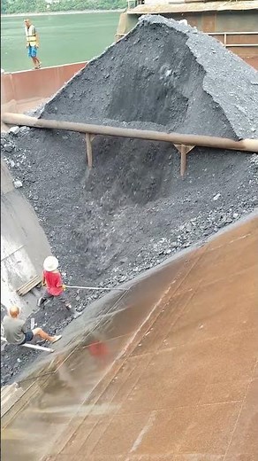 Barge unloading | Satisfying VIdeo | Relaxing video