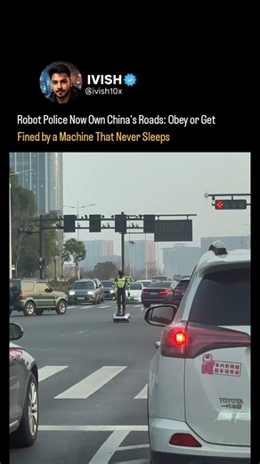China's Robot Traffic Cop, china recently deploy AI-powered humanoid robots directing traffic