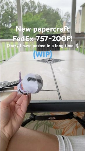 New Model Papercraft 757-200 FEDEX! | #airplane #aviation #b757 #boeing757 #boeing #fedex