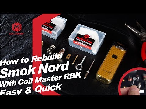 How to Rebuild Smok Nord Mesh Coil with Coil Master RBK | Rewick Tutorial