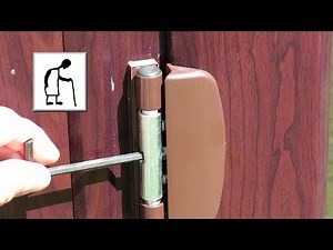 Can I adjust the hinges on my conservatory door?