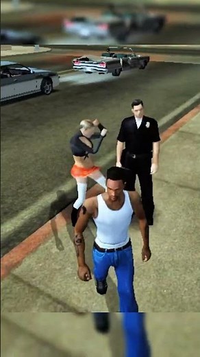 Police Vs Lady In GTA San Andreas PT.5 #gtasanandreas #shorts #gta