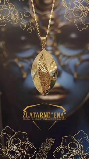 37K views · 131 reactions | Privjesak izrađen od 14k zlata, ističe se svojom besprijekornom izradom i luksuznim dizajnom. Svaki detalj je pažljivo ručno dovršen, pružajući jedinstvenu eleganciju koja privlači poglede. Zlatni sjaj u kombinaciji sa sofisticiranim dizajnom čini ovaj privjesak savršenim dodatkom za svaku priliku.✨️✨️ | Zlatarna "ENA" Živinice | Facebook